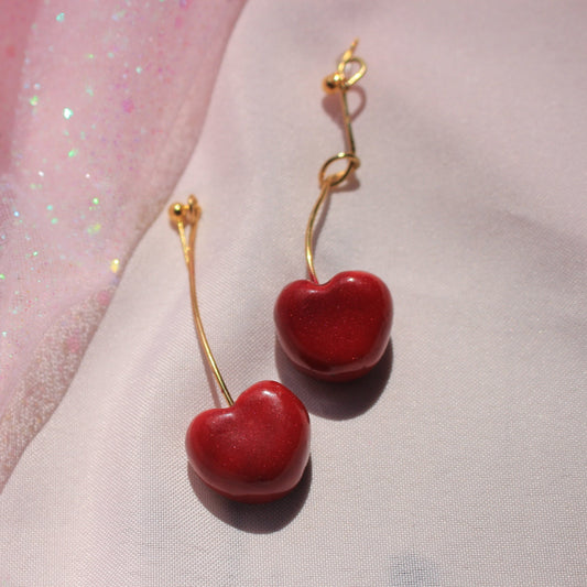 Cherry Knot Earrings